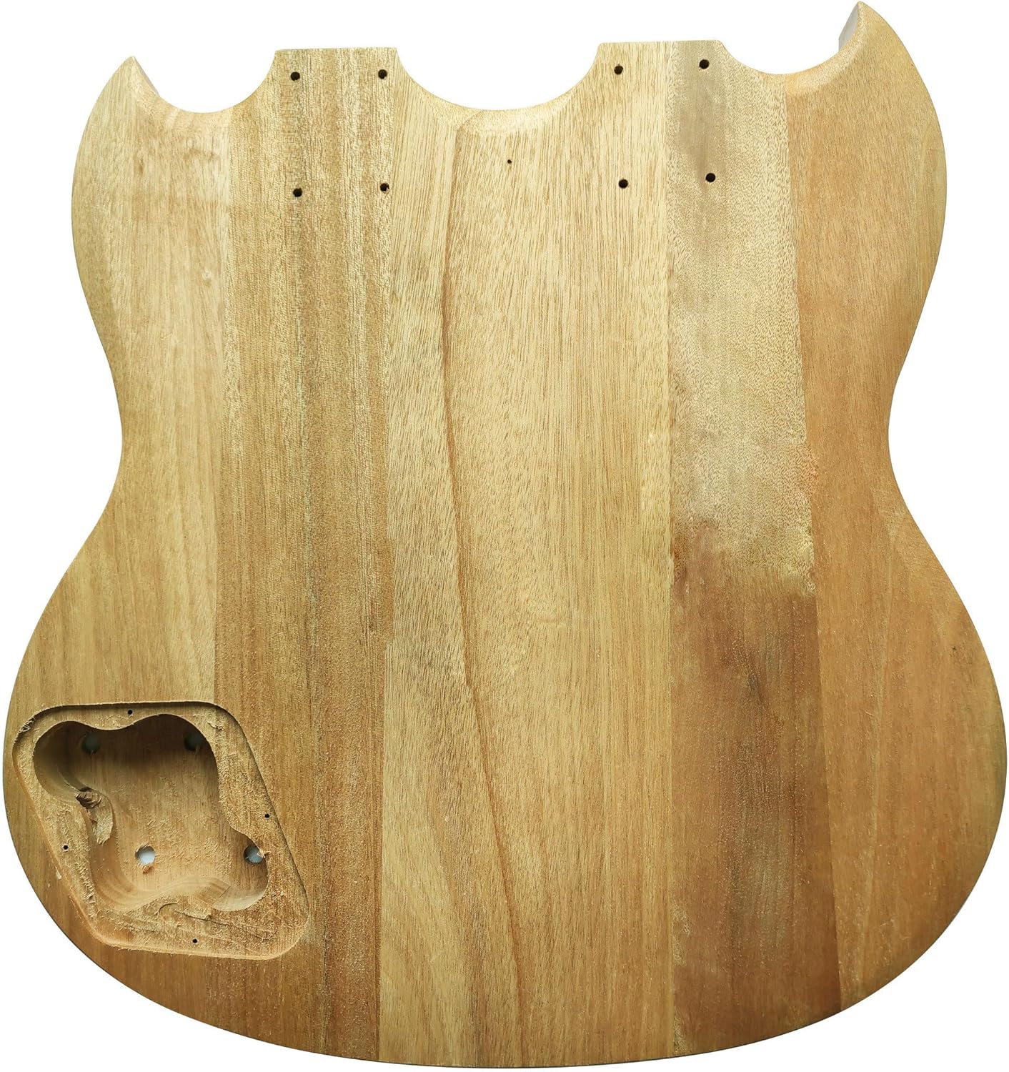 DIY Double Neck Guitarr Kits Beginner Kits 12 String Right Handed with Mahogany Body Mahogany Neck Rosewood Fingerboard Chrome Hardware Build Your Own Guitarr.