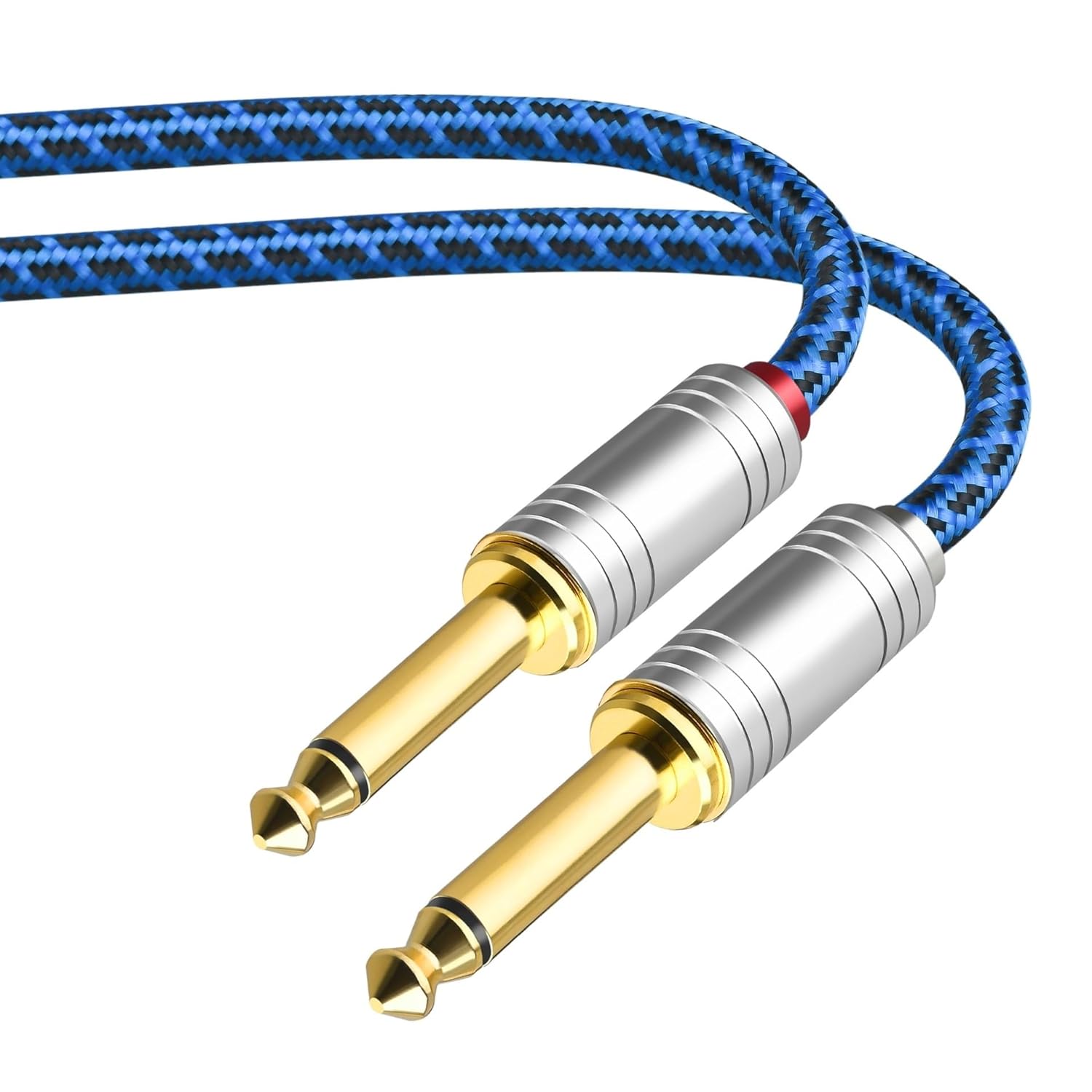 Pro Audio Cable Cable 6.5 Silver-Plated Copper Mobile Phone Electric Guitar to Amplifier Mixer 6.35mm(5m)