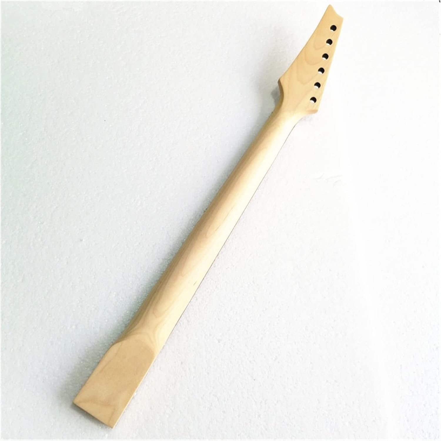 24 Frets Electric Guitar Neck Rosewood Fingerboard Guitar Strings Lock Guitar Accessories Parts Unfinished Guitar Neck