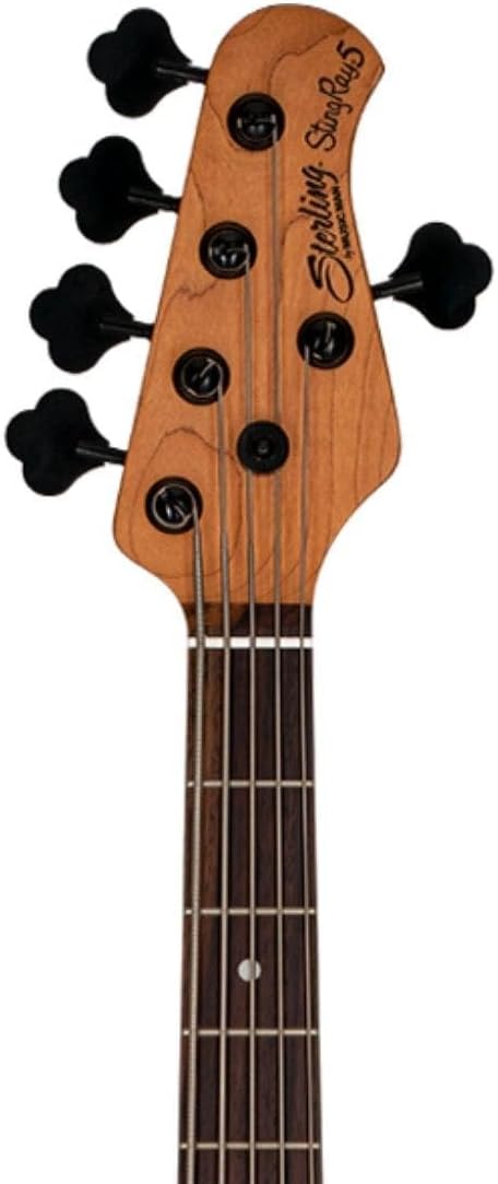 Sterling by Music Man 5 String Bass Guitar, Right, Purple Sparkle (RAY35-PSK-R2)