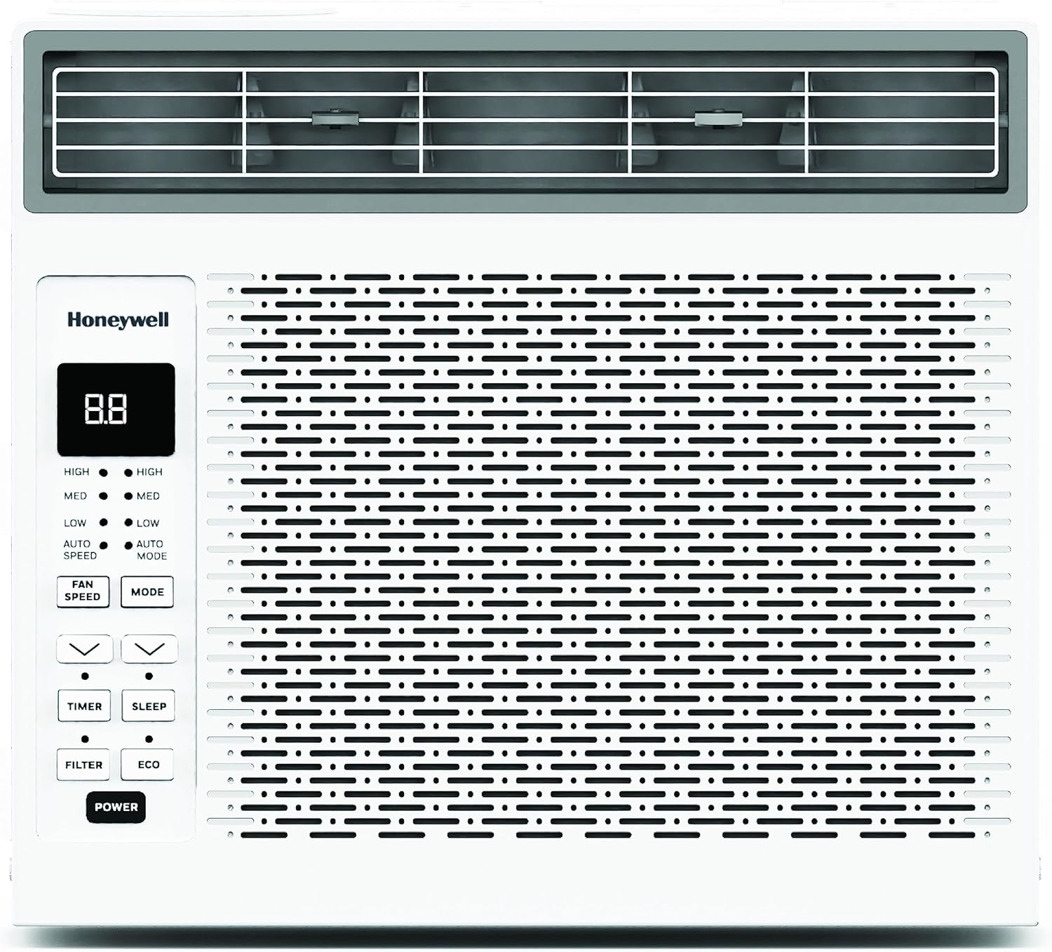 Honeywell 6,000 BTU Digital Window Air Conditioner, Remote, 4 Modes, Eco, 250 sq ft Coverage