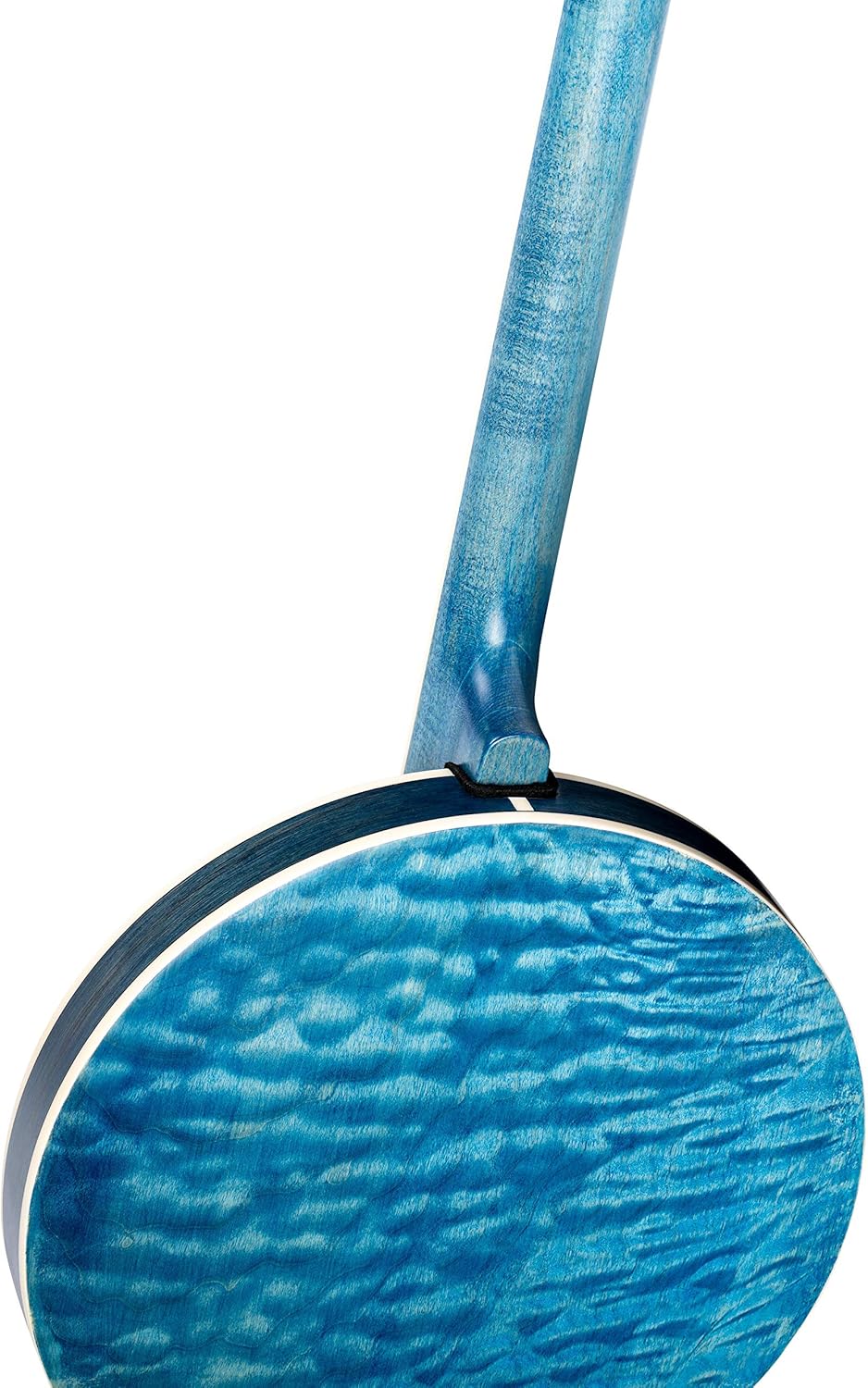 Ortega Guitars Facon Falcon Series 5-String Quilted Maple Resonator Acoustic-Electric Banjo w/Bag, Right (OBJE400TBL)