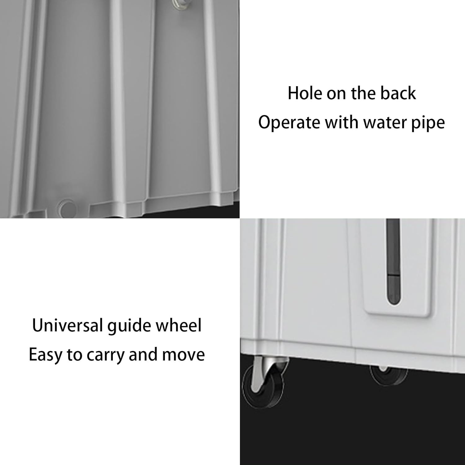 Portable Air Conditioner, Portable Air Cooler with Built-in Cooling Fan, Quiet Evaporative Cooler for Office Room Factory(77 * 50 * 138cm)