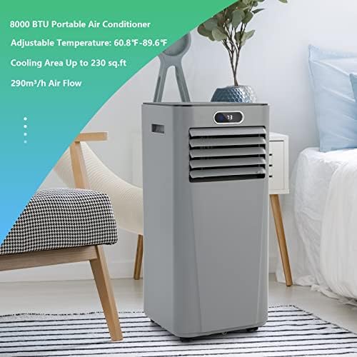 ARLIME Air Conditioner Portable, 10000 BTU Cools up to 350 sq. ft, Portable AC Unit with Fan & Dehumidifier, 2 Speed, Child Lock, 24H Timer, LED Display, Air Cooler for Living Room, Bedroom, Office