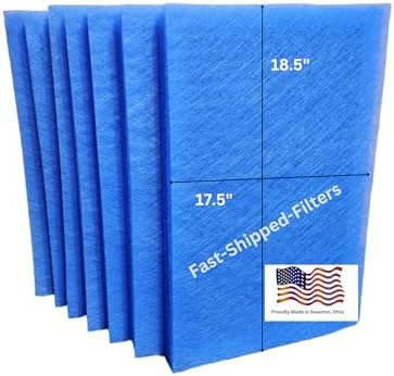 Fast-Shipped-Filters 7 Pack 20x20 Replacement Filters Designed to Fit with Dynamic Air Cleaner Refill Blue