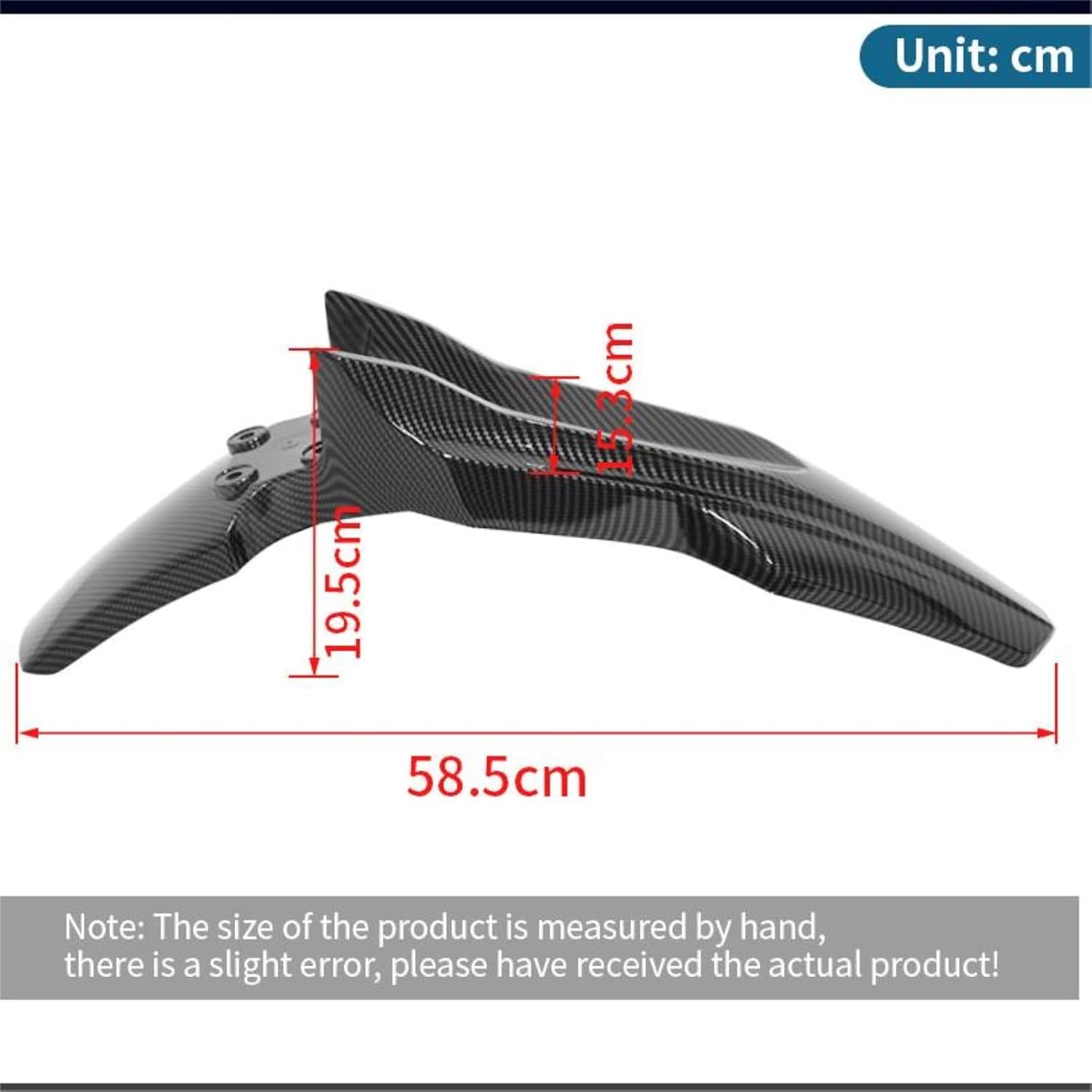 Front Fenders for Surron Ultra Bee, Water Transfer Carbon Fiber Pattern Mudguard Sur Ron Parts Off-Road Dirtbike Original Motorcycle Accessories (Water Transfer Glossy)