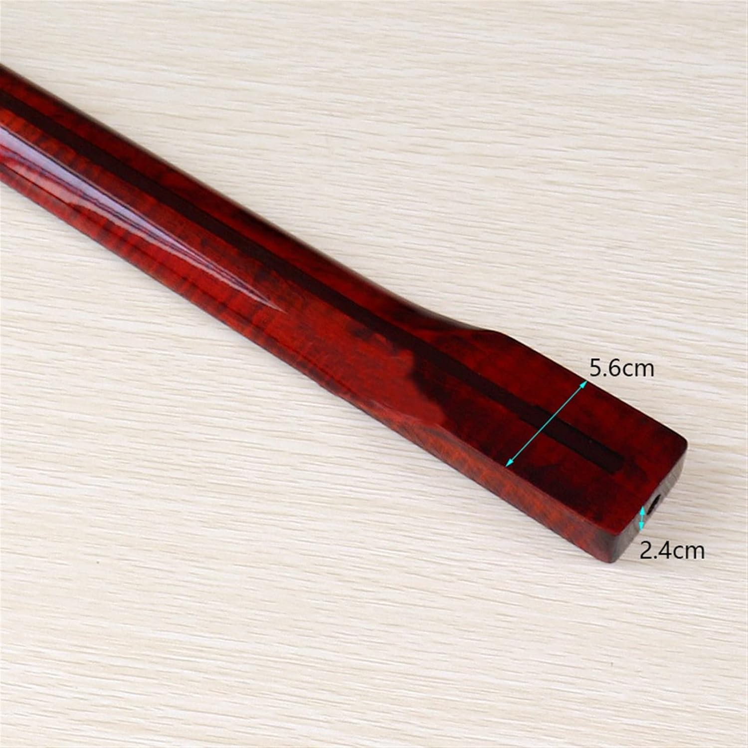 ZUZU Maple Electric Guitar Neck One Piece Wood Grossy Guitar Arm 21 Frets Unfinished Guitar Neck