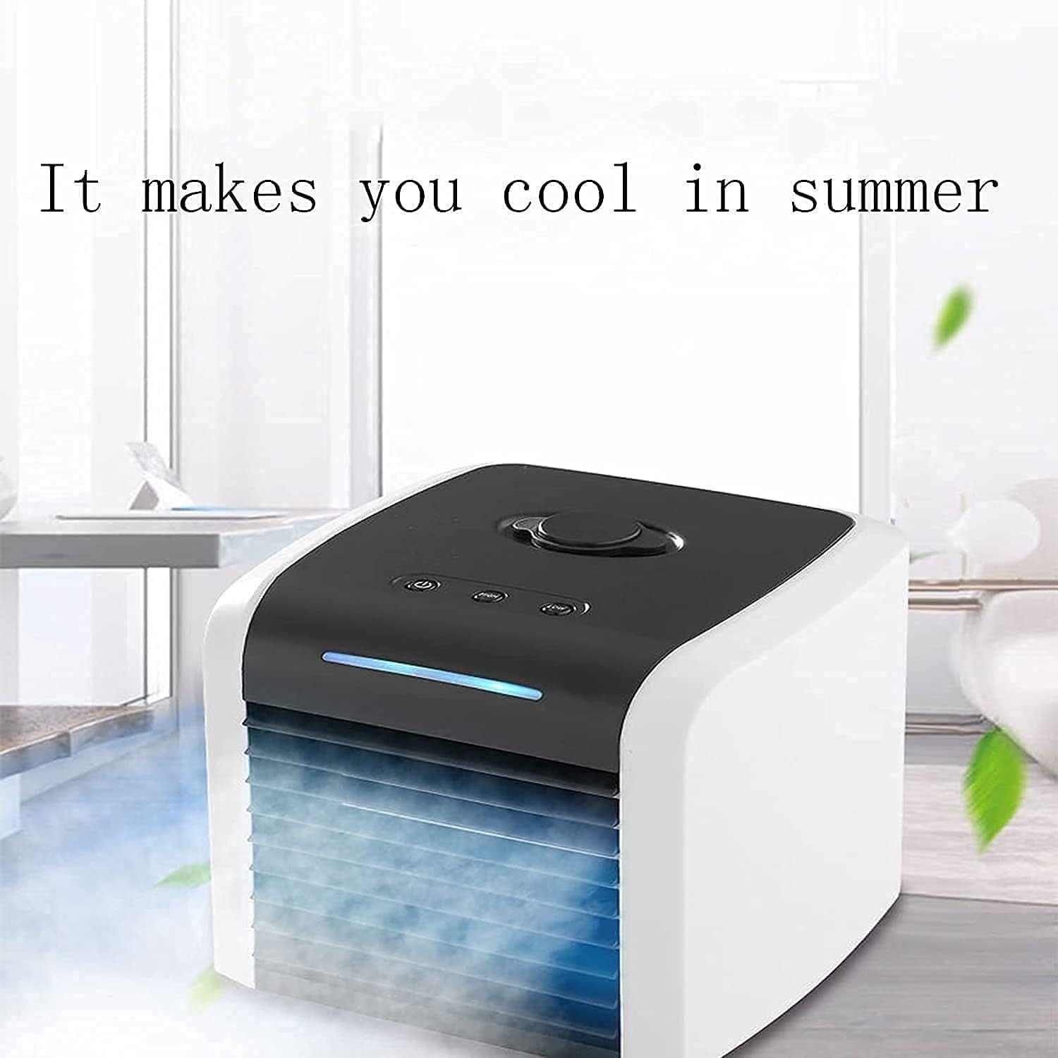 Portable Air Conditioner, Mini Air Fan USB Desk Fan with 3 Speeds, Personal Air Cooler for Office Room