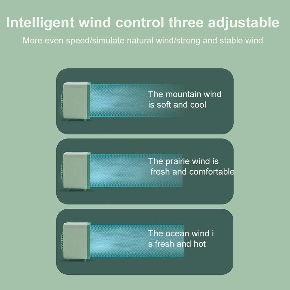 Portable Air Conditioner Fan, Small Desktop Cooling Fan, Personal Mini Air Conditioner, Air Cooler for Home, Office and Room (Green)