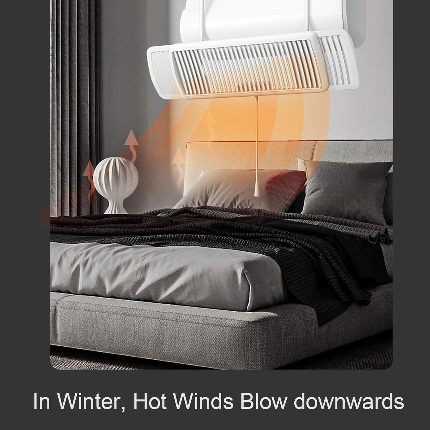 Adjustable and Universal Air Conditioner Deflector, Air Conditioning Windshield for Wall Air Conditioning, No Installation