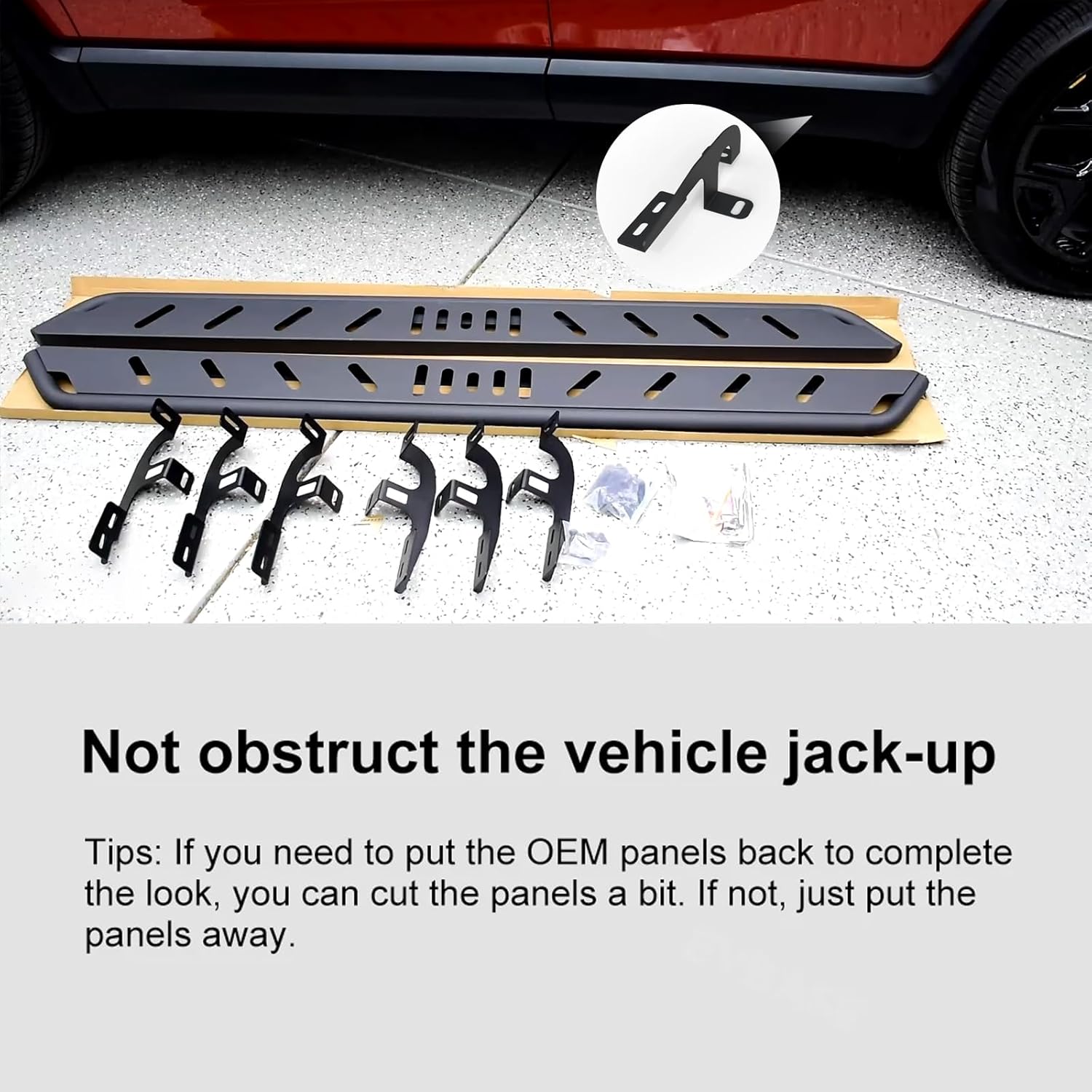 2PCS Running Boards fit for R1S Side Steps Brackets Nerf Bars Compatible with R1S 2022 2023 2024 Nerf Bars Pedal Intended for R1S Exterior Accessories