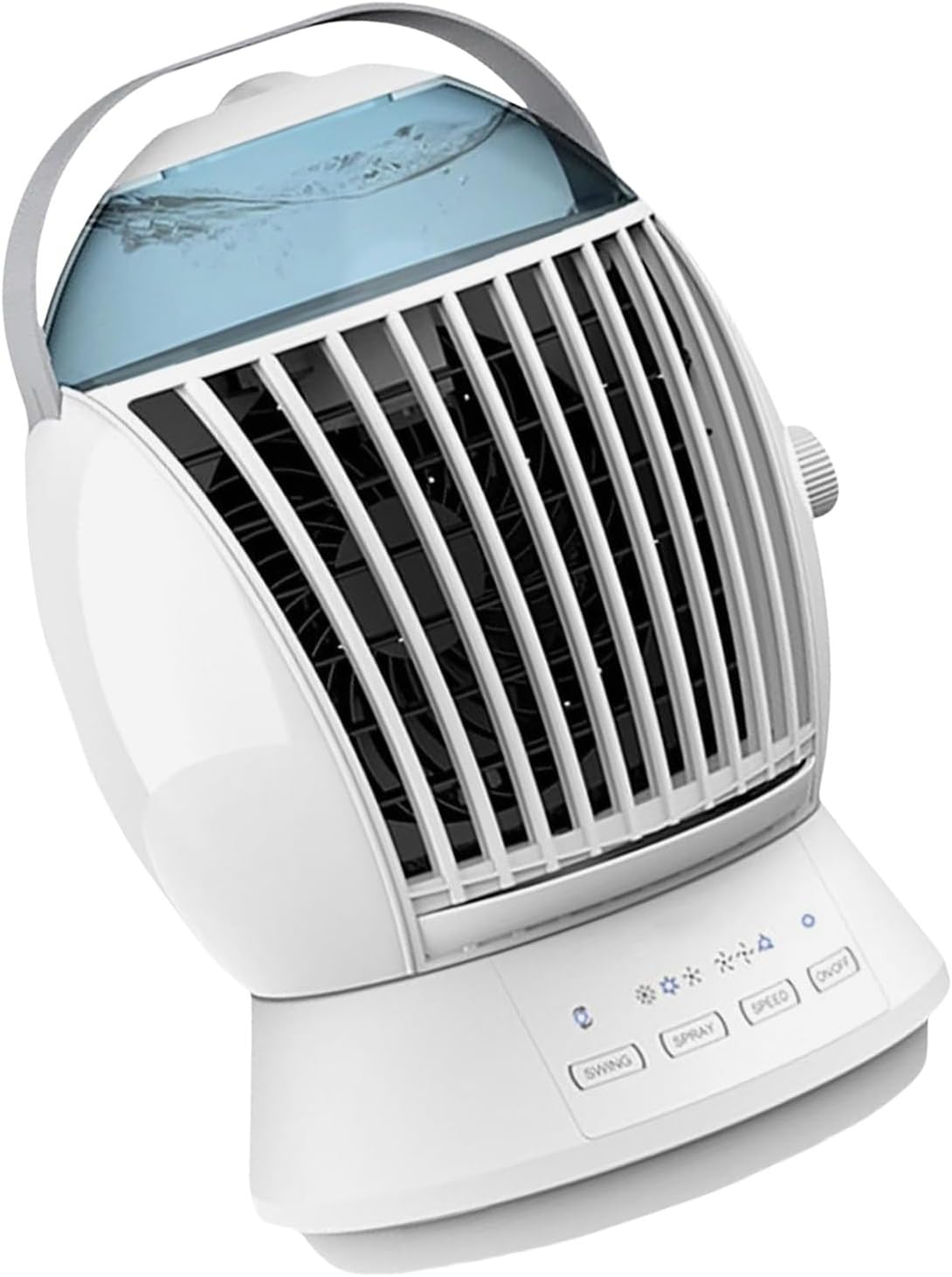 Portable Air Conditioning Air Cooling Fan Conditioning Oscillating Small Conditioner 3 Speed Water Misting For Bedroom Low Noise USB Fan For Sleep