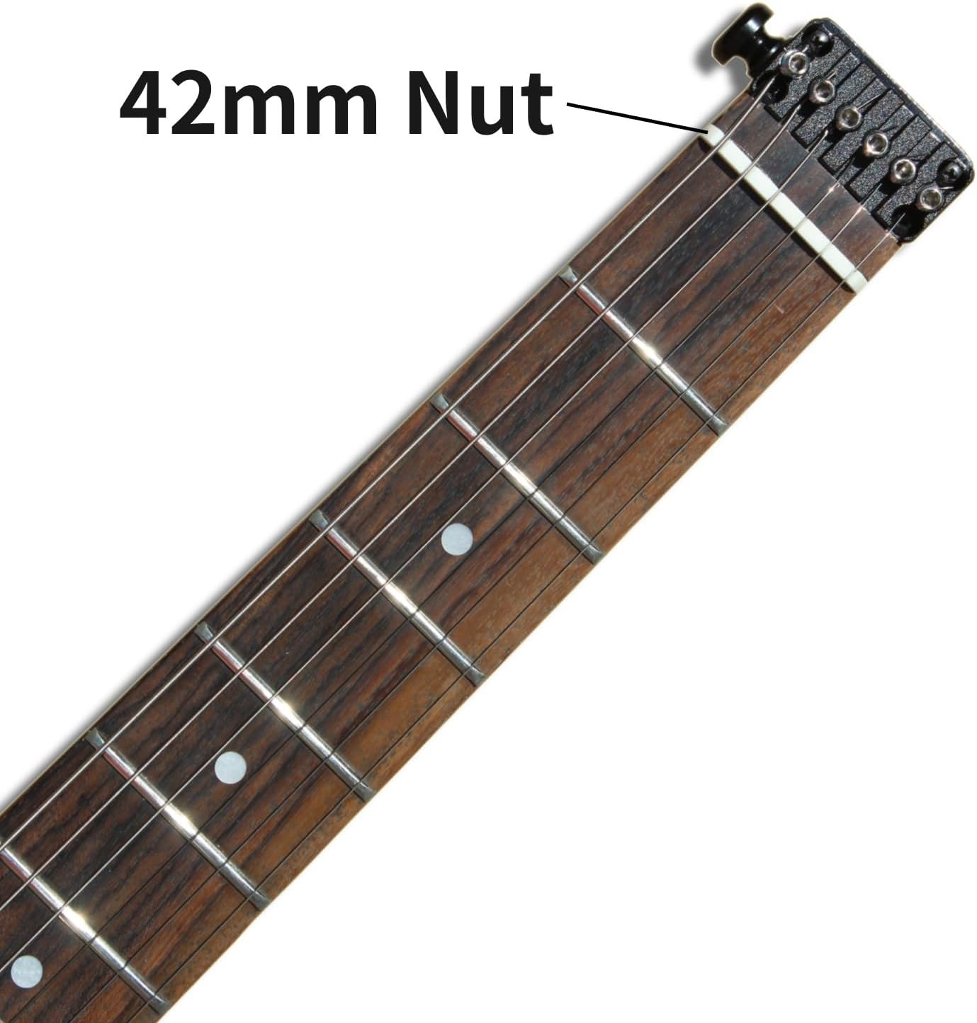 Travel Guitar Electric Headless Guitar 6 Strings One-Piece Maple Neck Through Body Brass Fix Bridge Professional Headless Guitar