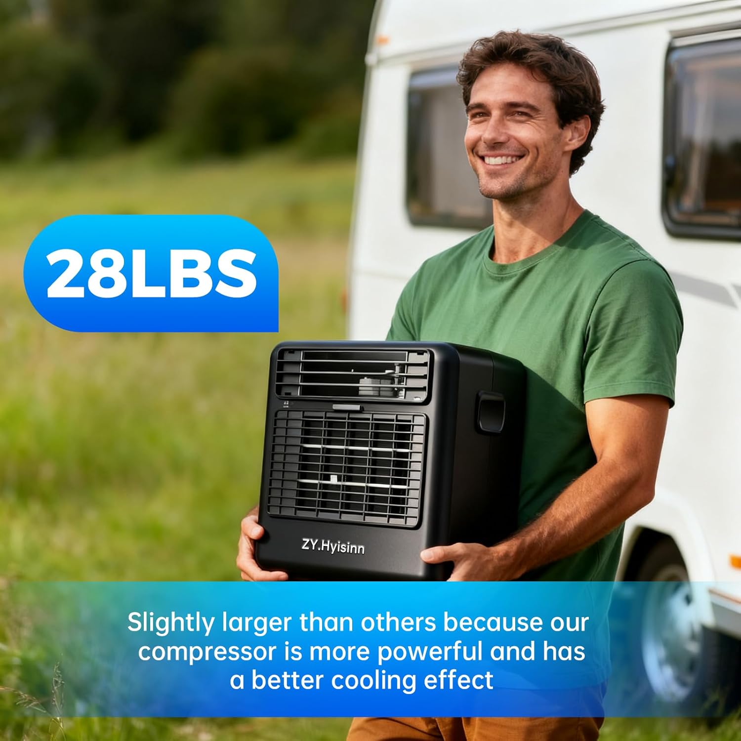 Portable Air Conditioner,3300BTU Tent Air Conditioner, Low Power Consumption, Air Portable AC for Camping, Van Life, Tent, Outdoor