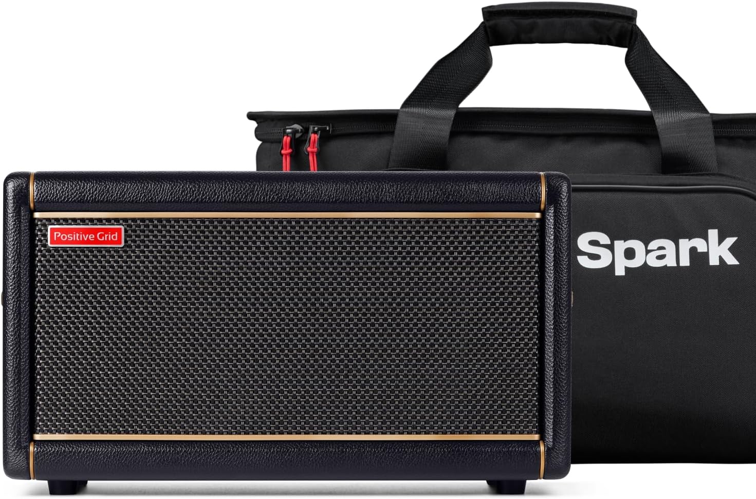 Positive Grid Spark 2 + Carry Bag Bundle – 50W Smart Guitar Practice Amp & Bluetooth Speaker with Built-in Looper, AI Features & Smart App for Electric, Acoustic, & Bass Guitar