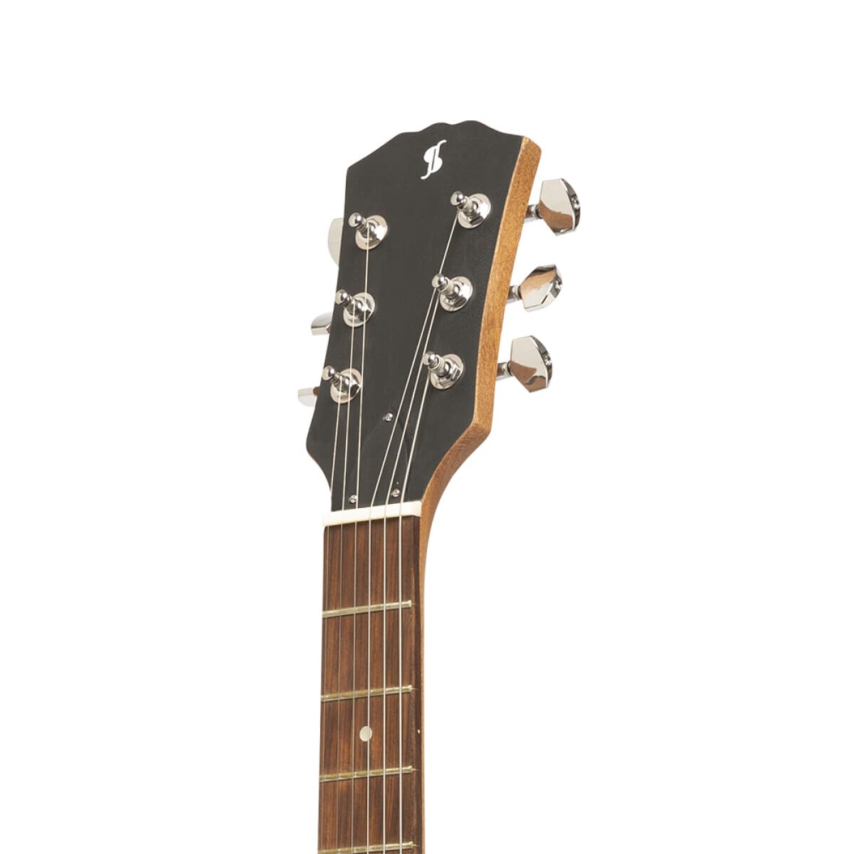 Stagg SEL-HB90 BLK LH Standard Series Left Handed Electric Guitar l Solid Mahogany Body l Flat Top l Black Finish