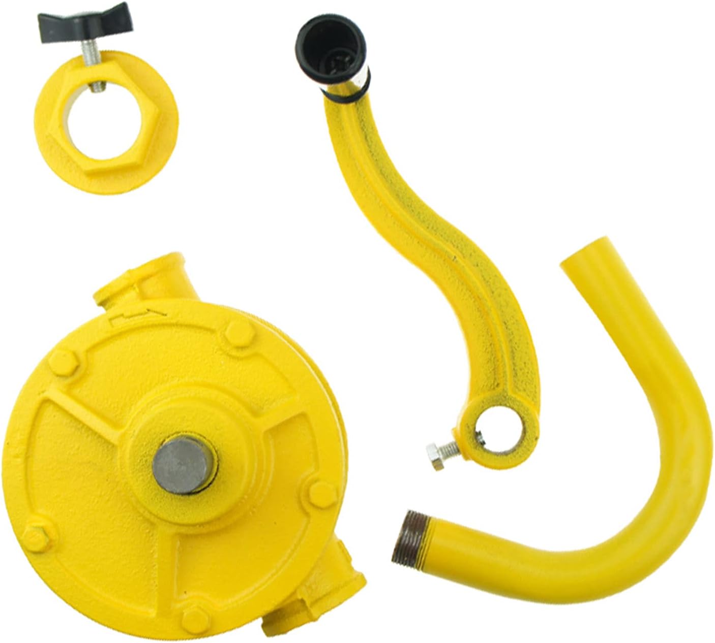 Hand Tool Rotary Barrel Pump,Drum Rotary Hand Pump New Oil Fuel Barrel Heavy Duty，Transfers Antifreeze, Gas, Kerosene, Hydraulic Fluid, Oils and More for Use On 15 to 55 Gallon Drums