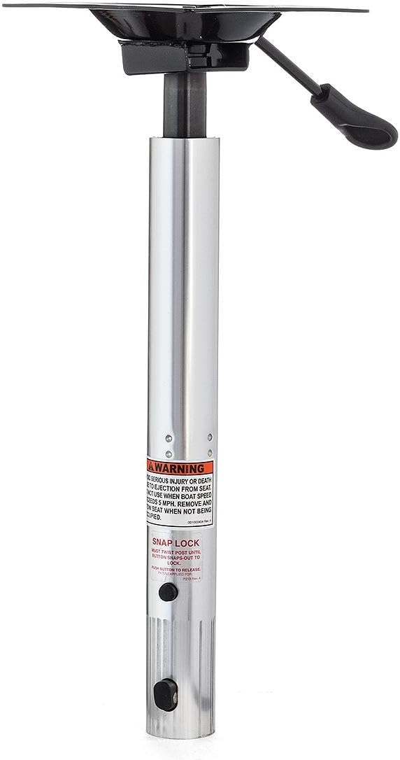Attwood SP-39004 1.77 Series Adjustable Aluminum Snap-Lock Seat Pedestal,16-20