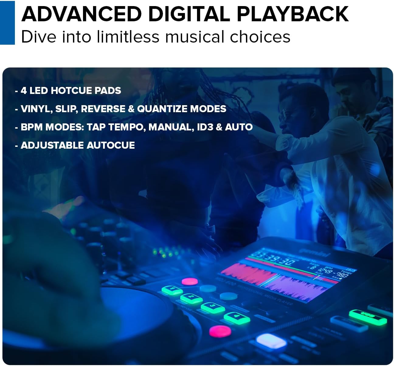 Gemini Sound MDJ-600: Professional CD & USB DJ Media Player with 4.3