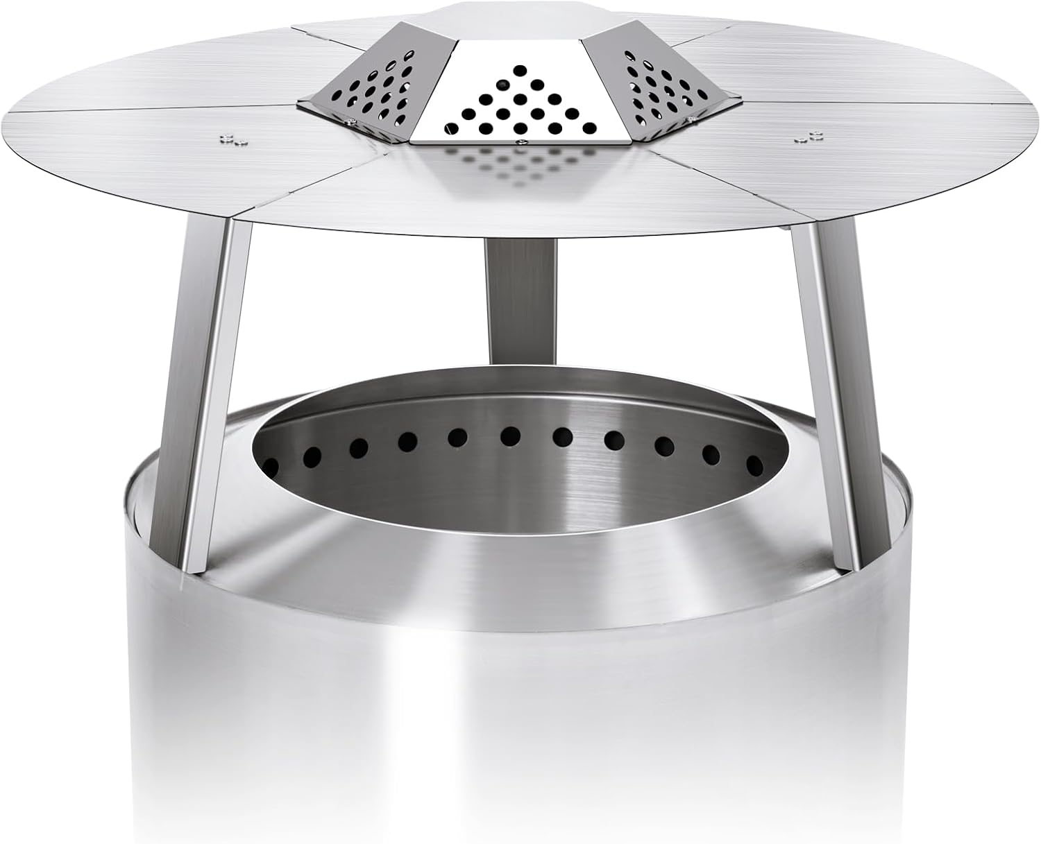 Fire Pit Heat Deflector for Solo Stove Bonfire 1.0/2.0 and Other 19.5