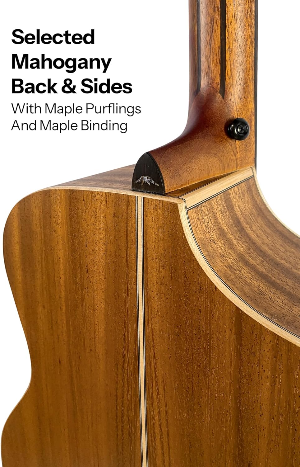 Bromo BAT 4CEL SG Left Handed Solid Top Dreadnought Acoustic Guitar