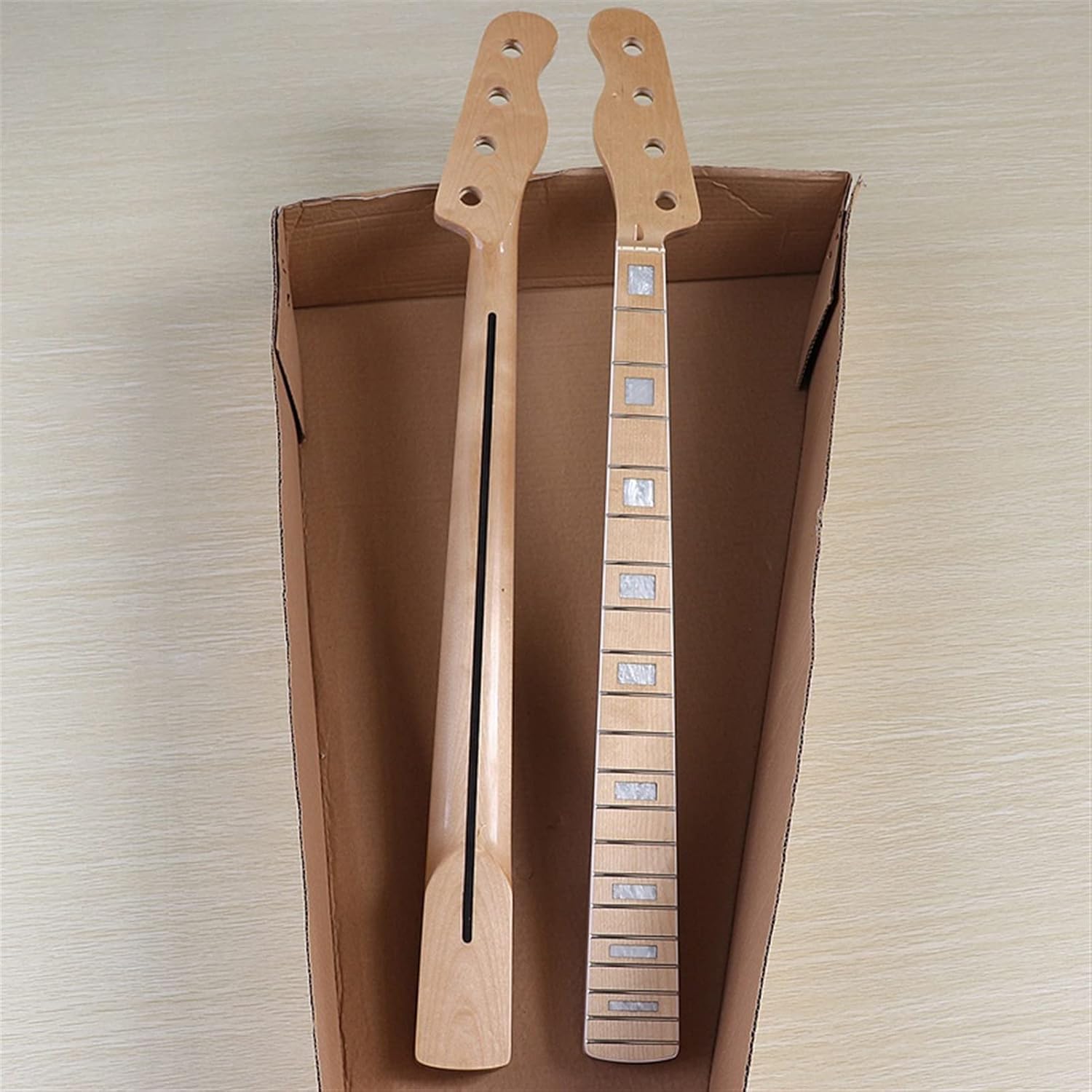 Left Hand Electric Bass Guitar Neck Maple for TL Bass Neck 20 Frets Natural Fingerboard Unfinished Guitar Neck (Color : Left Hand)