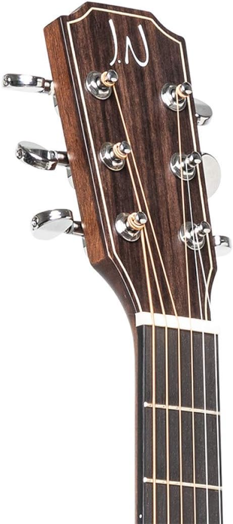 JN Guitars Dovern Series 6 String Acoustic Guitar, Right, Natural, Full (DOV-D)