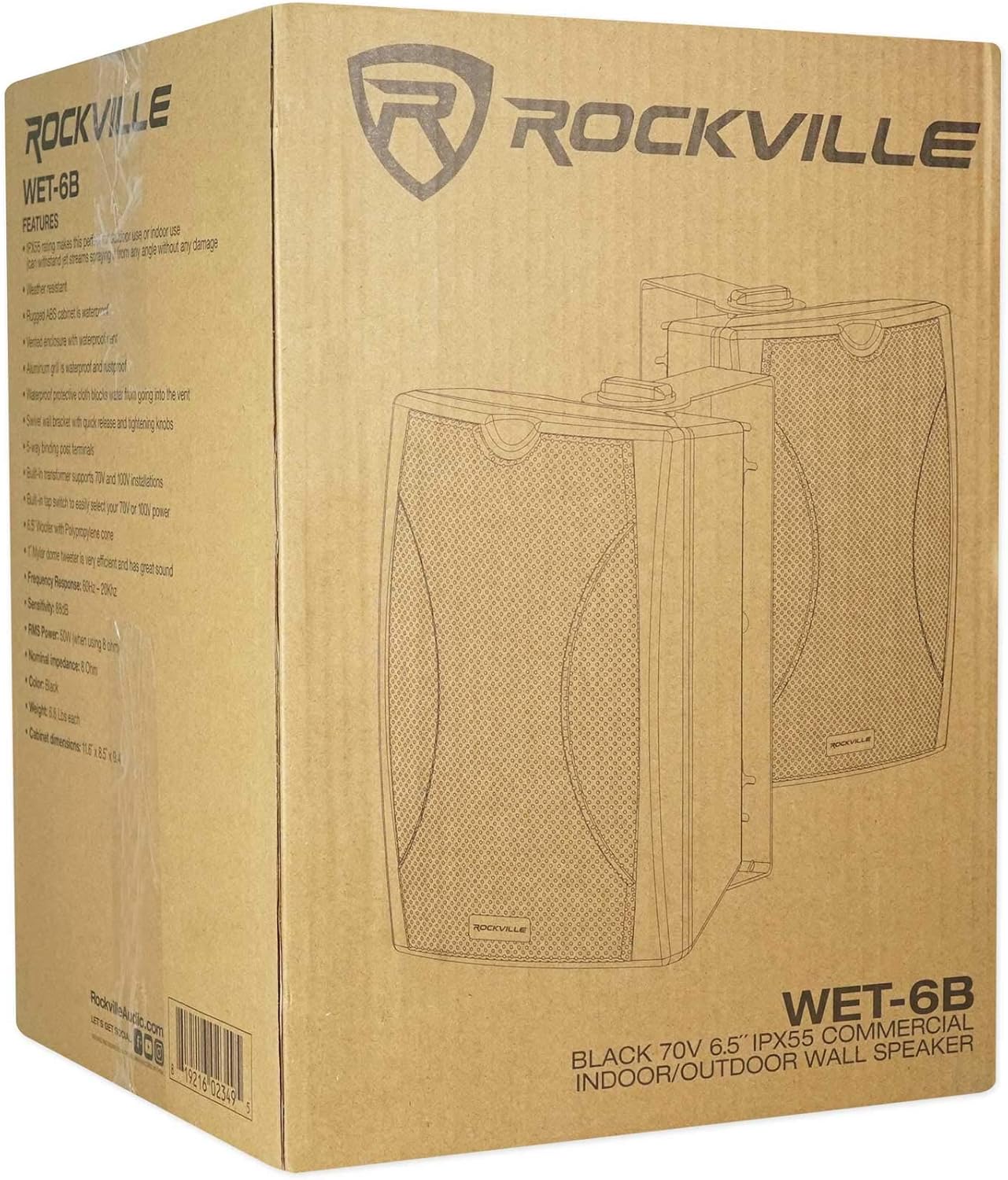 Rockville 6 WET-6B 70V 6.5