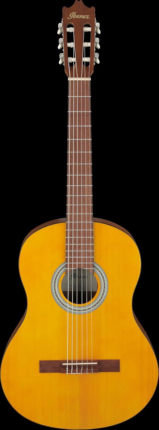 Ibanez GA3 Nylon String Guitar, Open Pore Amber