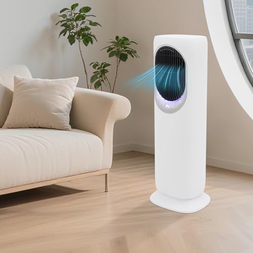 Dual-purpose Heating and Cooling Air Conditioner Fan, Standing Fan and Heater Combo Portable Air Conditioners with Humidification & Remote Control for Bedroom Living Room