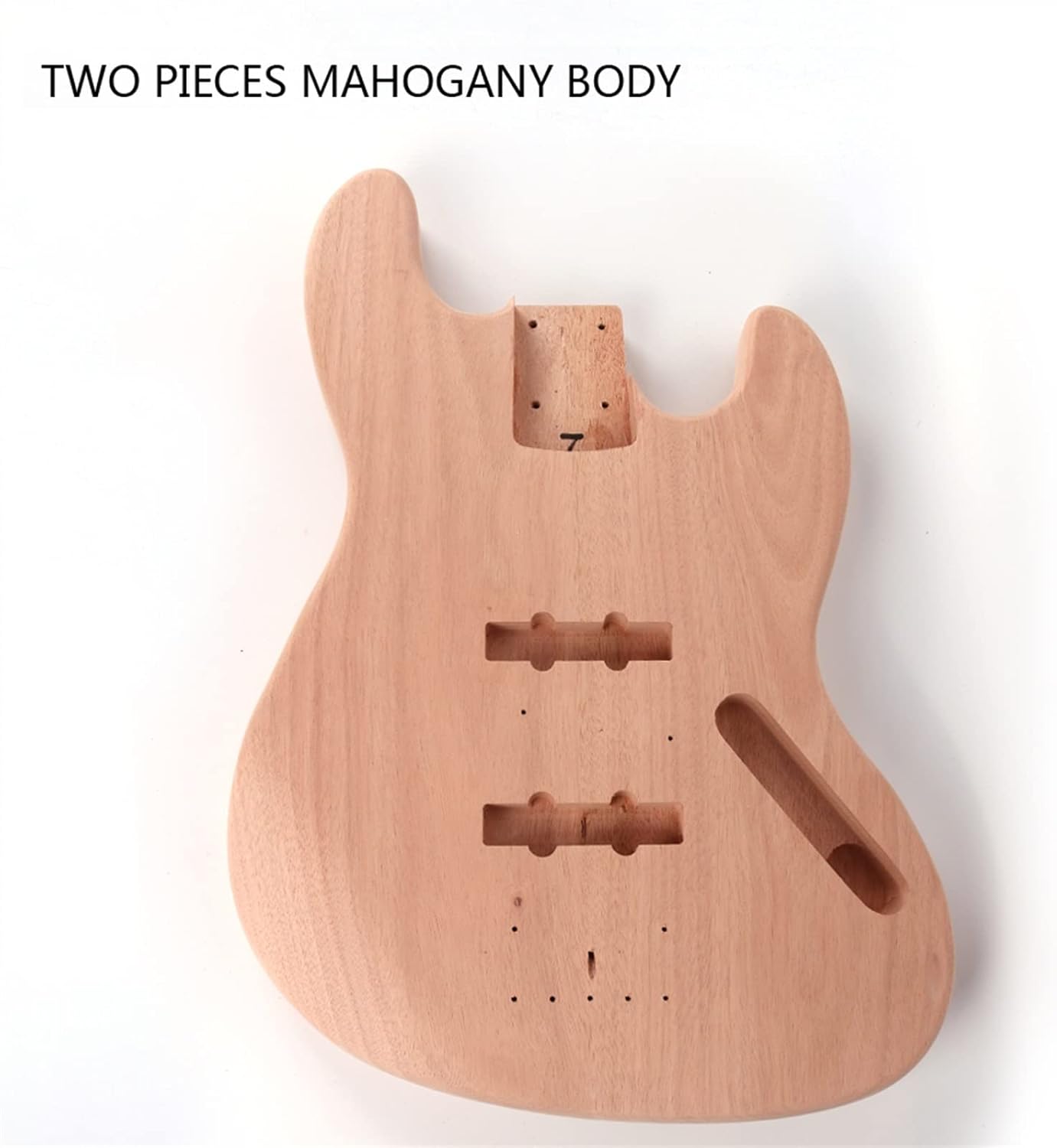 TSTS Unfinished Maple/Rosewood Fretboard Mahogany Body 20 Frets DIY Electric Guitar Kit Unfinished Electric Guitar Kit (Color : Maple)