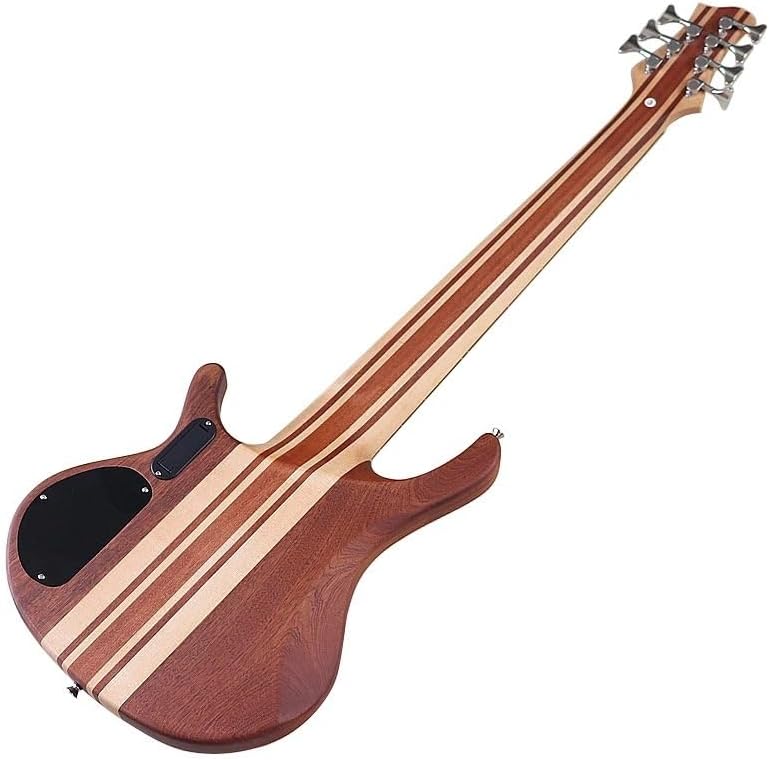 7-String Active Electric Bass Guitar, 43-Inch Full Size, Neck-Through,Canada Maple Neck & Fretboard