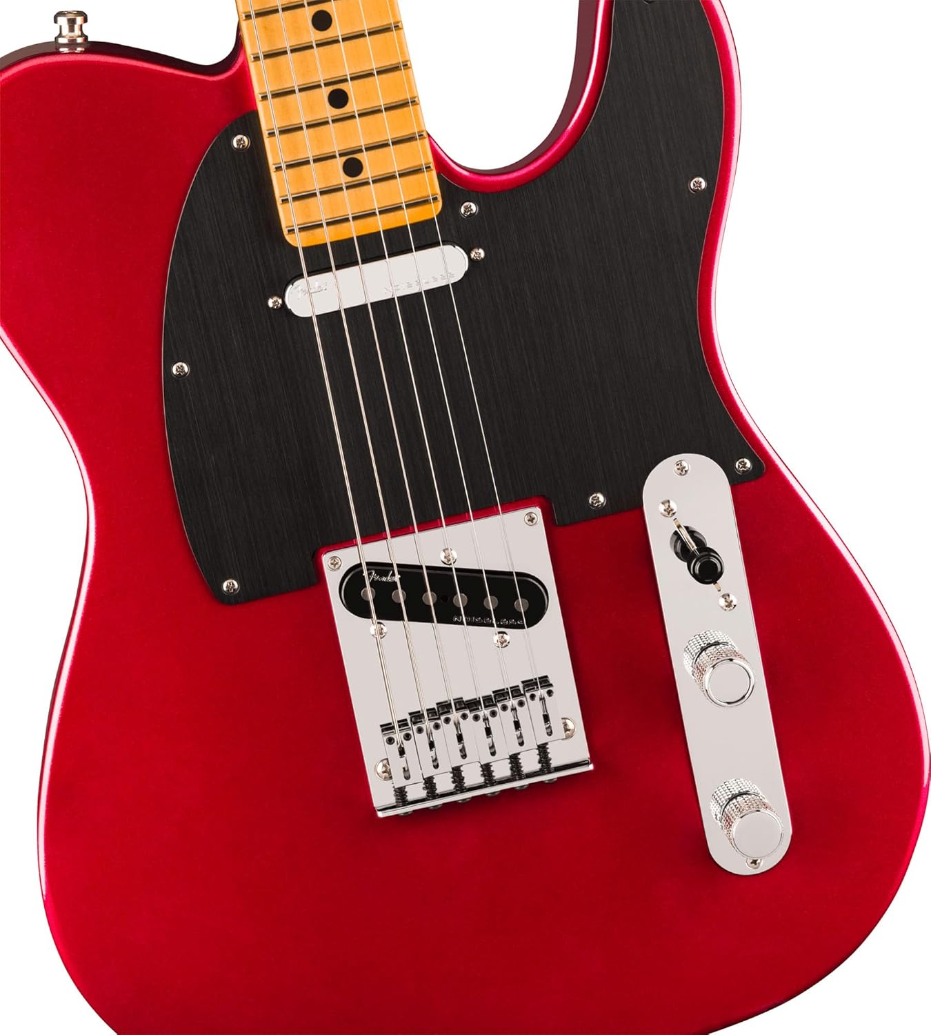 Fender American Ultra II Telecaster - Sinister Red Bundle with Case, Strap, Cable, Hat, and Guitar Cleaning Kit
