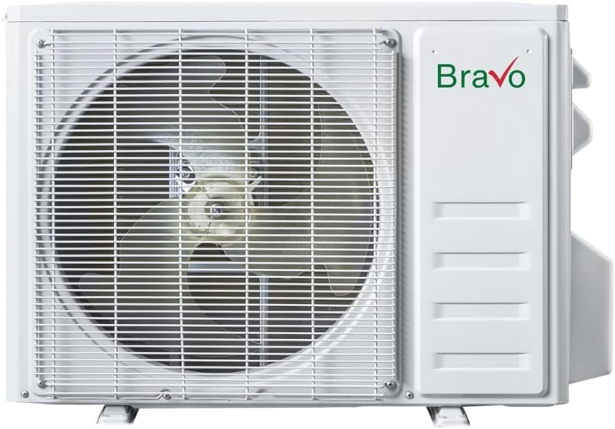 BRAVO 24,000 BTU 230V Ductless Mini Split Air Conditioner & Heat Pump – 17 SEER2 Inverter AC System – Pre-Charged – 13FT Installation Kit – Smart Control Included – Cooling & Heating