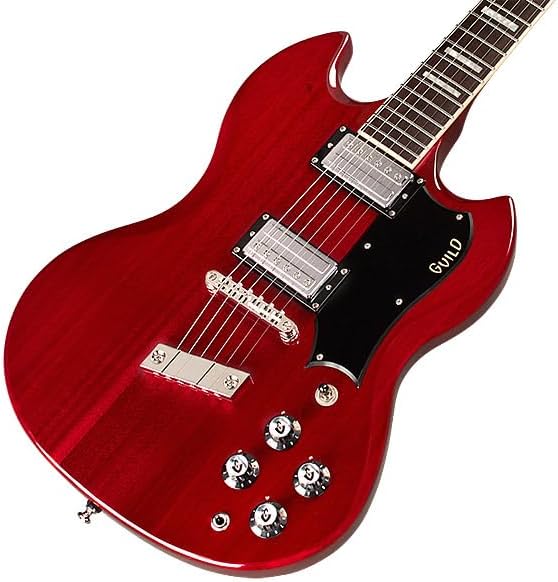 Guild Polara Deluxe Electric Guitar - Cherry Red