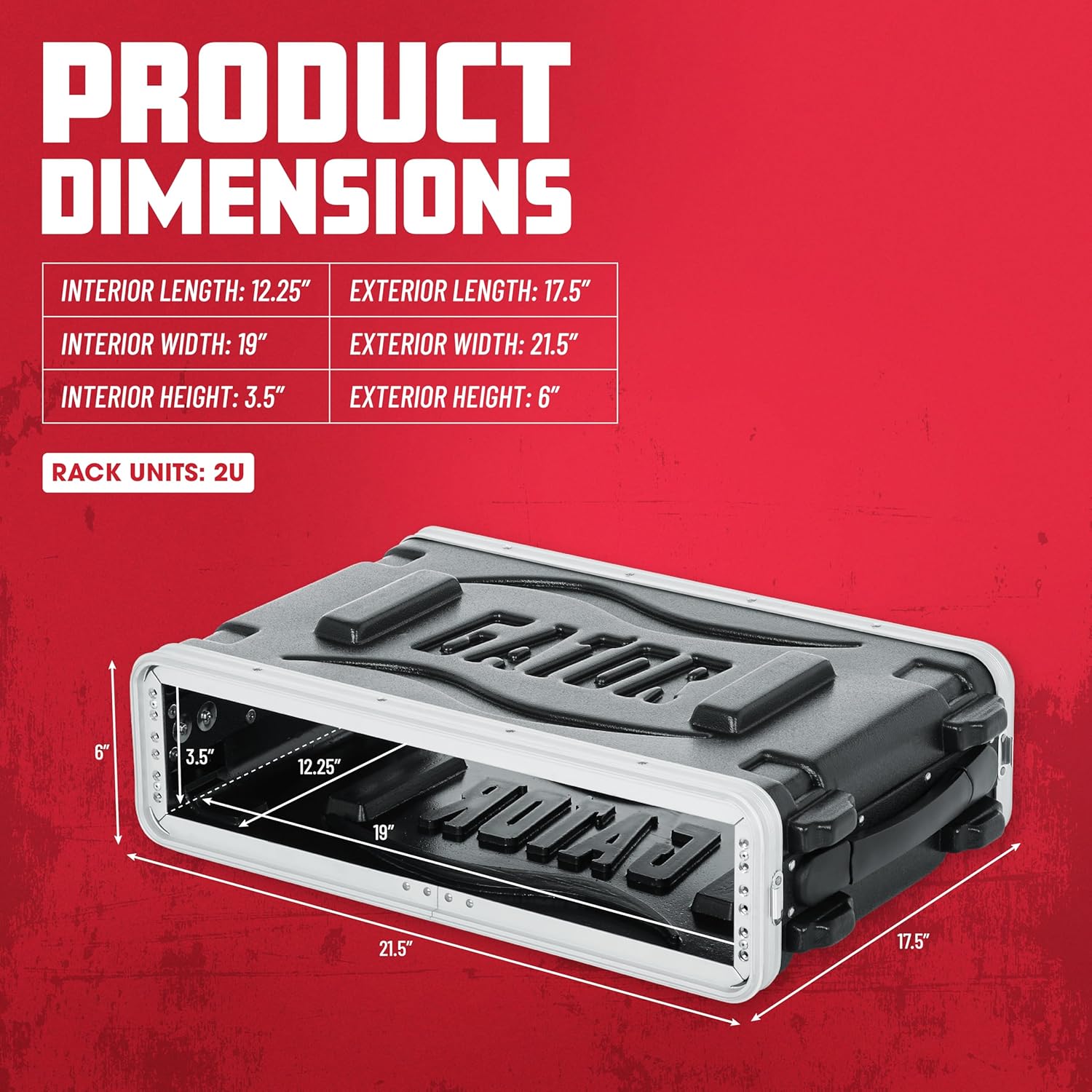 Gator GR-2S Standard Shallow Rack Case