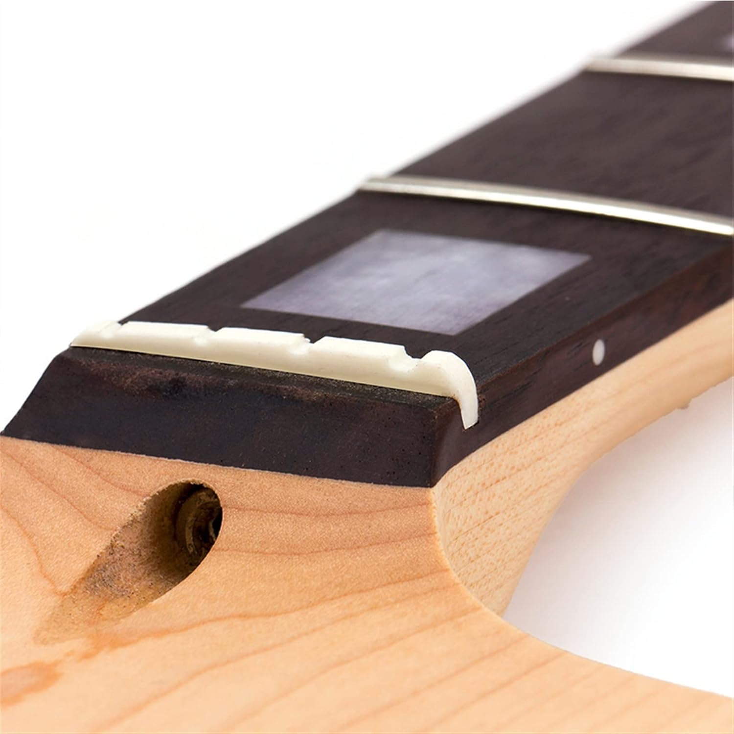 Electric Bass Guitar Neck for 4 String DIY Unfinished Maple Nut 21 Frets Bolt On Guitar Unfinished Guitar Neck (Color : 02)