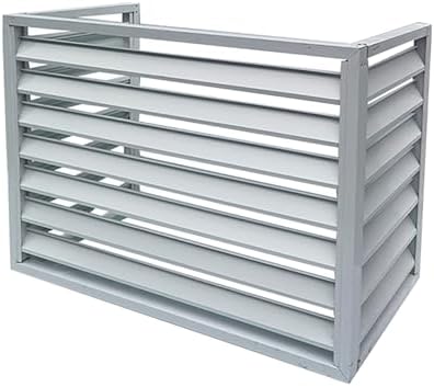 Outdoor Air Conditioner Protection Cover For Outside Units, Aluminum All Weather Protective, Trash Can Enclosure Flower Stand Decorative Privacy Screen, Condenser Protective Cover AC Unit Cover ( Co