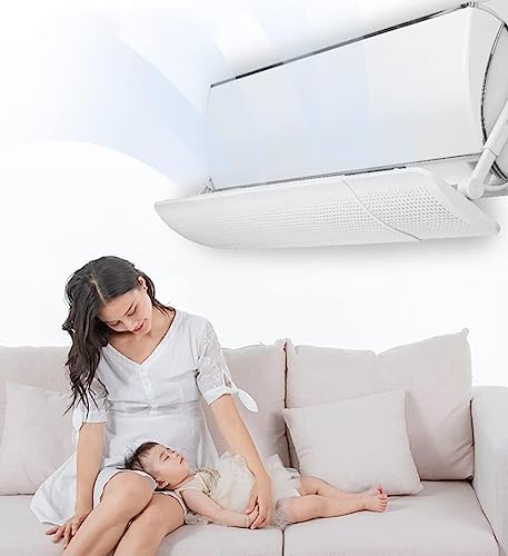 Air Conditioner Deflector - Retractable Windscreen for Wall Mounted Units, Prevents Direct Blowing, Home and Office Air Conditioner Accessory