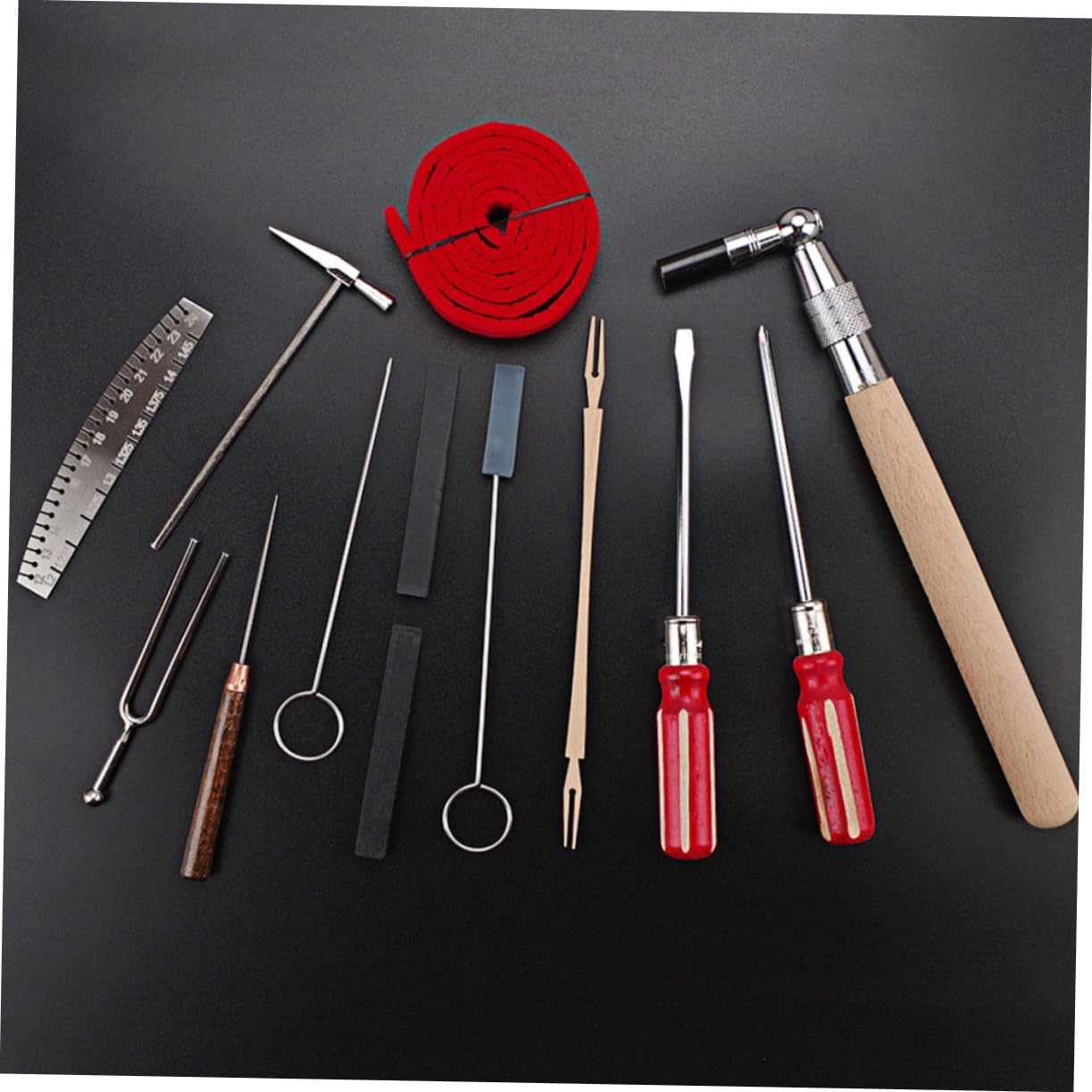 Professional Piano Tuning Kit 1 Set Tuning Hammer Mute Strip for Piano Accessories