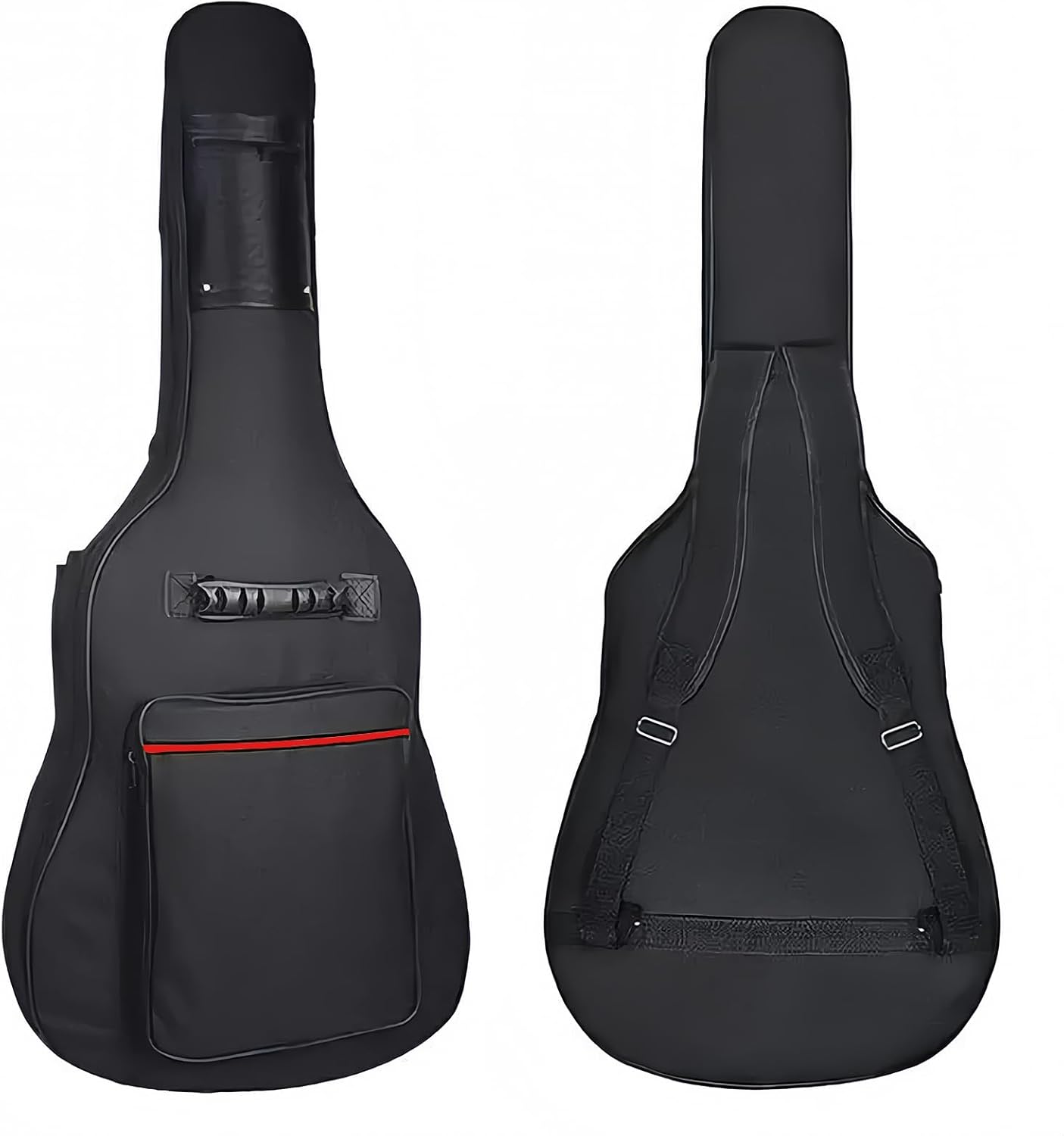 38inch Wood Acoustic Guitar for Adults, 6 Steel-String Acoustic Guitar With Bag and Elementary Tutorial of Folk Guitar for Beginners.