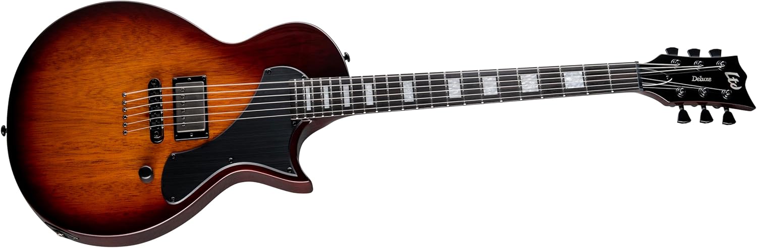 ESP 6 String LTD Deluxe EC-01FT Electric Guitar, Vintage Burst, Right, (LEC01FTVTB)