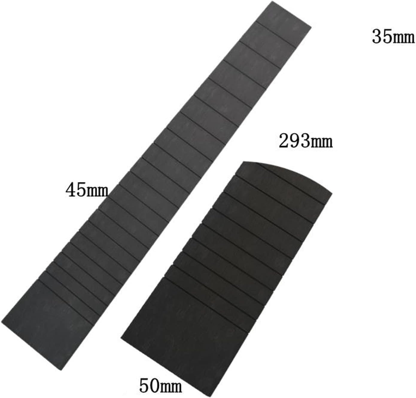 TSTS Guitar Rosewood Ebony Fingerboard Standard Production and Maintenance Materials Suitable for Ukulele Guitar ​Neck Replacement (Color : 2)