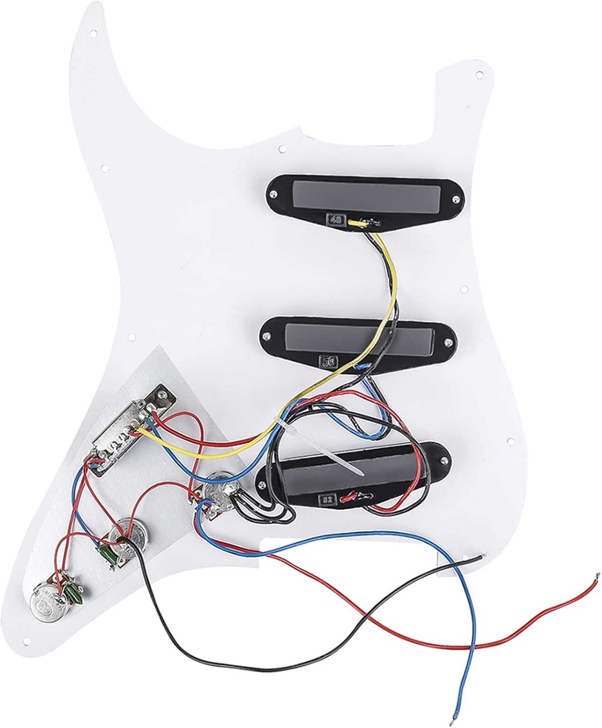 Guitar Kit 6 String 22 Frets Basswood Body Neck Electric Guitar Musical Instrument Build Set for Beginners Unfinished Guitar Set