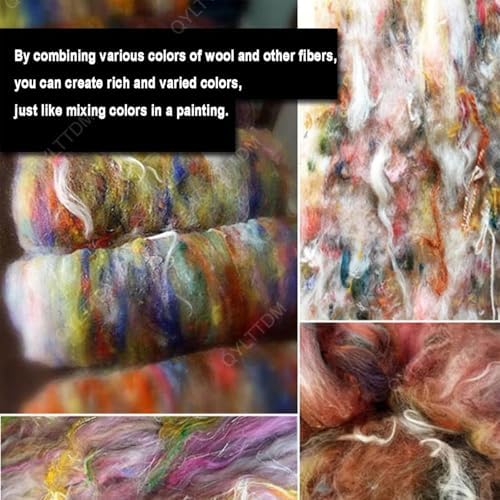 DIY Wool Felt Machine Set with Roller and Nylon Bearings for Mixing and Organizing Fiber