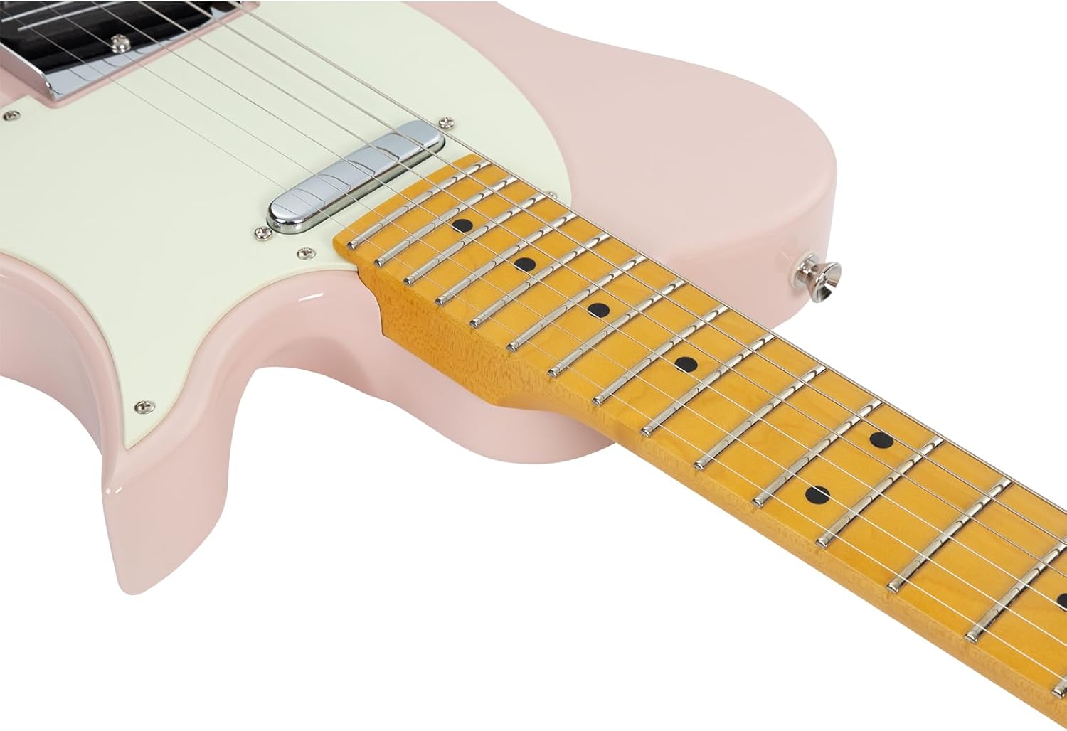 Vola Electric Guitar Vasti MC Shell Pink Gloss Handmade in Japan MIJ Gotoh Bridge Gotoh Locking Tuner 6 Strings Modern C Neck For All Levels
