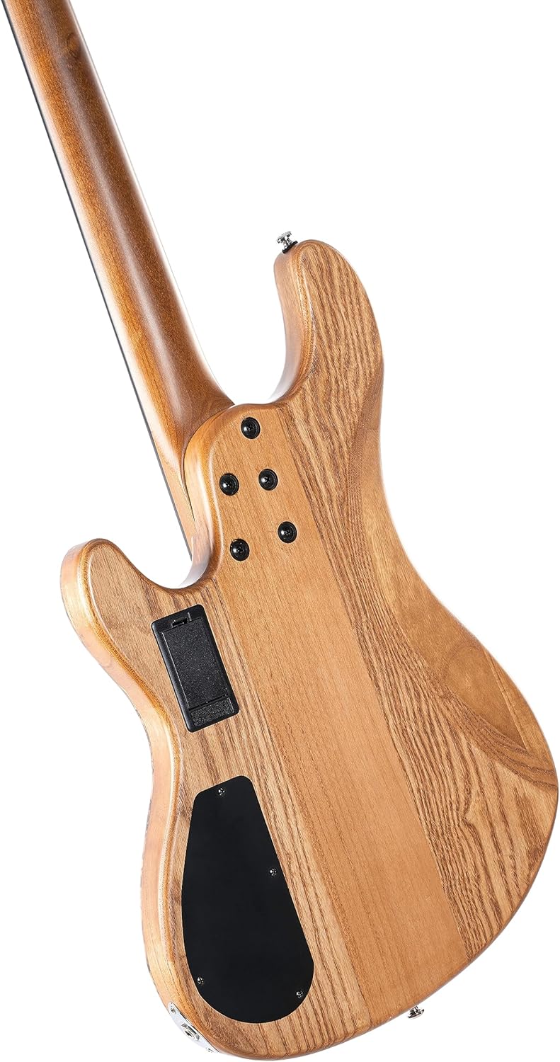 Cort GB Series Modern 4 Bass Guitar, Open Pore Vintage Natural