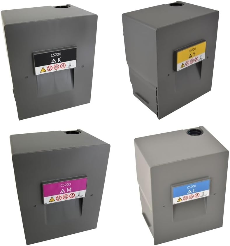 828422 828423 828424 828425 Genuine New Black Cyan Magenta Yellow Toner C5200S C5210S