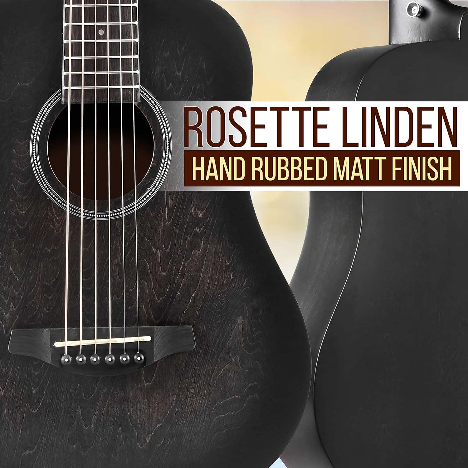 Pyle Acoustic Guitar Kit, 1/2 Junior Size All Wood Steel String Instrument for Beginner Kids, Adults, 34