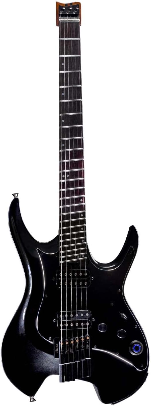 GTRS W800 Professional Electric Guitar Kit with Intelligent Process System Guitar Simulations Effects Drum Looper Metronome Support App Control for Recording Performance Practice(Black)